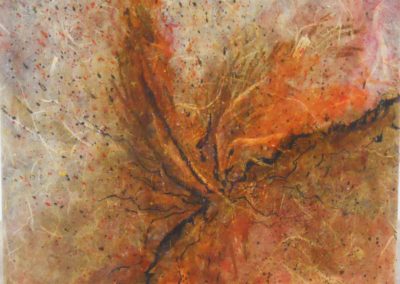 Fire Flight | mixed | media | contemporary | abstract | art